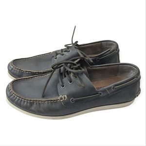Frye Dark Leather Slip-On Loafers